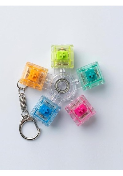 Mekanik Switch Klavye Stres Çarkı - Renkli Tuşlu Fidget Oyuncak