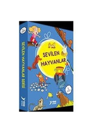 1.Sınıf Sevilen Hayvanlar Düz Yazılı 10 Kitap - Yuva Yayınları