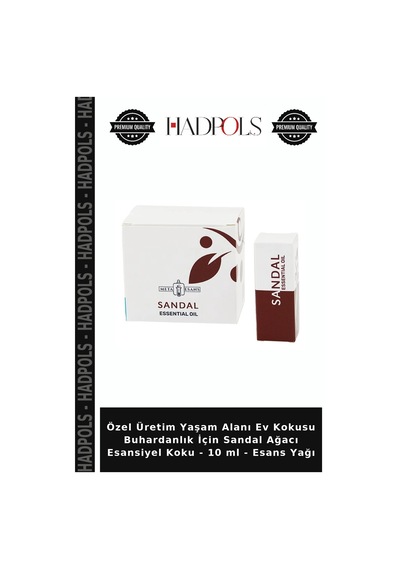 Özel Üretim Yaşam Alanı Ev Kokusu Buhardanlık İçin Sandal Ağacı Esansiyel Koku - 10 Ml - Esans Yağı