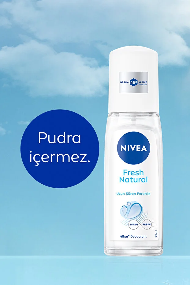 Nivea Fresh Natural 48 Saat Kadın Sprey Deodorant 3 x 75 ML