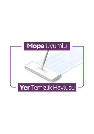 Sleepy Easy Clean Orkide Bahçesi Mopa Uyumlu Yer Temizlik Havlusu&amp Mendili 3x20 60 Yaprak Diğer