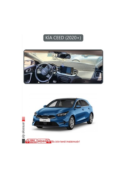 Kia Ceed 2020+torpido Koruma Halısı Gri Kenar