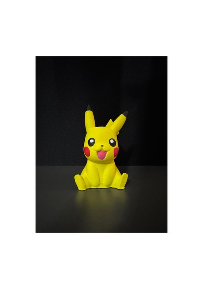 Pikaçu El İşciliği İle Boyanmış Pikachu 10cm Yüksekliği Olan Şık Dekoratif Ürün