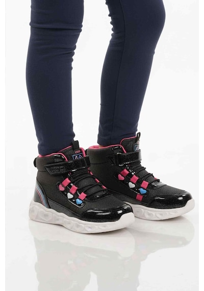 Cool Siyah Işıklı Cırtlı Kız Çocuk Bot Kids F Siyah
