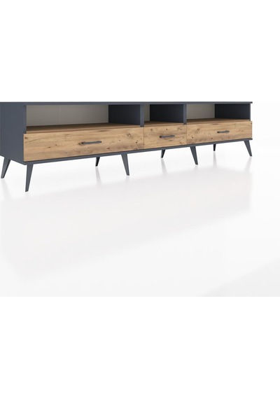 Hyperion Tv Ünitesi 3 Raflı 3 Çekmeceli 220x44x51 Antrasit-çam Atlas Çam/atlas Çam - Antrasıt Hyperion Tv Ünitesi 3 Raflı 3 Çekmeceli 220x44x51 Antrasit-çam Atlas Çam/atlas Çam - Antrasıt