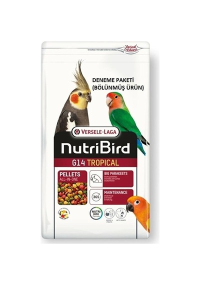 Nutribird G14 Tropical Pelet Yem 500gr Denemelik,açık Ürün
