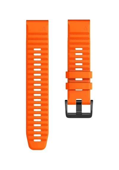 Caseonn Garmin Instinct 3 - 50 Mm Amoled Kordon Quickfit Premium Spor Kayış Turuncu