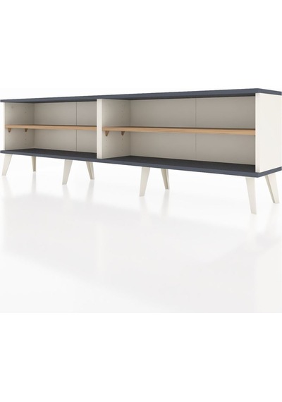 Arges Tv Ünitesi 2 Raflı 176x30x51 Aytaşı-antrasit/çam Antrasıt/atlas Çam Arges Tv Ünitesi 2 Raflı 176x30x51 Aytaşı-antrasit/çam Antrasıt/atlas Çam