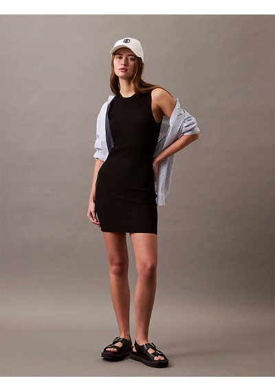 Calvin Klein Sculpt Mını Dress-7573 Mor
