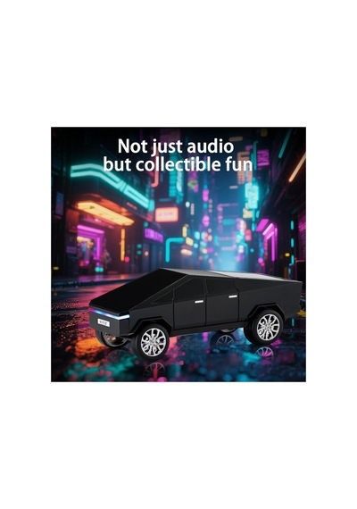 Cybertruck Görünümlü Bluetooth Speaker Sd Kart Usb Fm Radyolu Şarjlı Taşınabilir Hoparlör