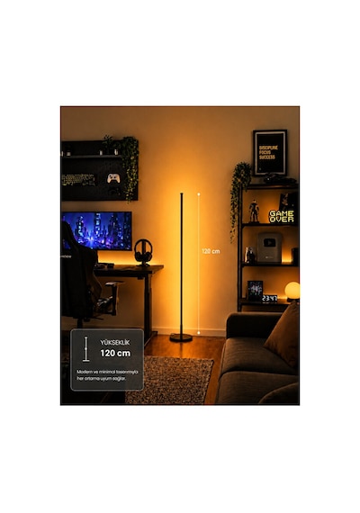Neeko Phonix Mobıl Stıck Telefon Kontrol Oda Aydınlatma Sistemi Full Rgb Full Renk Çok Özellik Kumandasız 120 Cm
