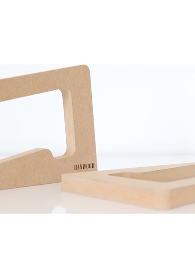 Hanwood Ahşap Laptop Standı - Laptop Yükseltici - 13" _ 14"