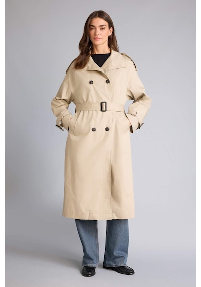 Defacto Regular Fıt Pamuk Astarlı Twill Trençkot G9107ax26spbg501 Bej-bg501
