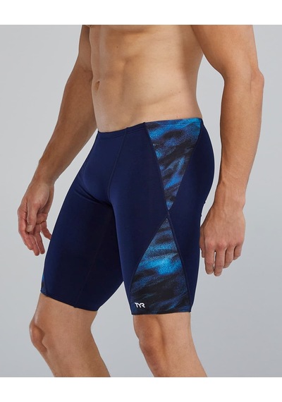 Tyr Durafast Elite Men's Blade Splice Jammer Swimsuit - Soren mavi