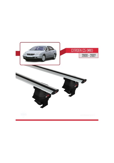 Citroen C5 Mk1 2000-2007 Arası İle Uyumlu Ace-4 Ara Atkı Tavan Barı Gri