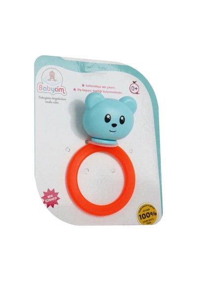 Diş Kaşıyıcı Çıngırak - Bpa İçermez Mavi