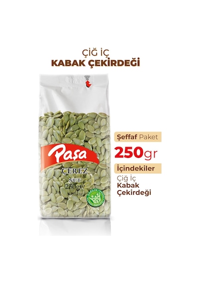 Paşa Kuruyemiş Çiğ İç Kabak Çekirdeği 250 G