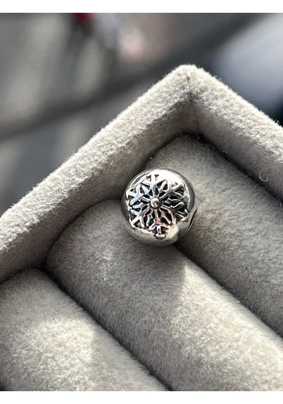 Kar Tanesi Klips Charm Asafaccessory Gümüş