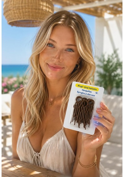 Xmlbayiciniz 10 Adet Kadın Hair Pin Saç Topuz Çubukları Kadın Toka Çocuk Mandal Toka, Kız Çocuk Kahve Çok Renkli