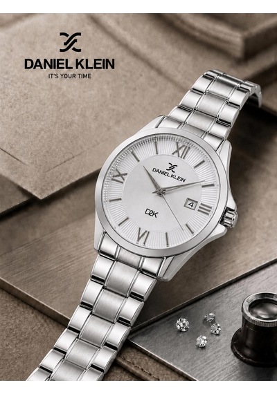 Daniel Klein Damat Ve Takım Elbiseye Özel 2 Yıl Garantili Çelik Kordon Erkek Kol Saati Vs.blkt.1178 Gümüş