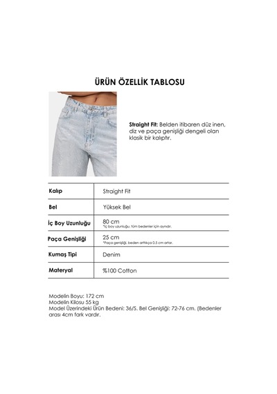 Kadın Ice T-4s6-3 Straight Fit Parlak Taşlı Özel Tasarım Denim Jean Ice Kot