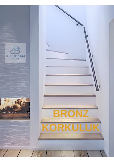 Alüminyum Bronz Merdiven Tutamak, Korkuluk Yaşlı Engelli Duvar Tutamağı 100 Cm