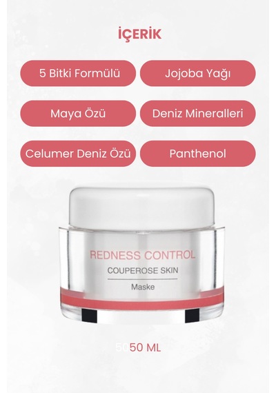 Redness Control Pantenollü Yüz Maskesi Hassas Ve Kızarıklık Görünümüne Eğilimli Ciltler İçin Yatıştırıcı Bakım - 56087869