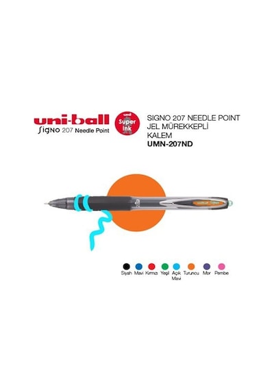 Uni Umn-207nd Signo İğne Uçlu Jel Kalem 0.7 Turuncu