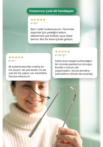 Probident Dil Temizleme Aparatı + Dil Sıyırıcı Kese