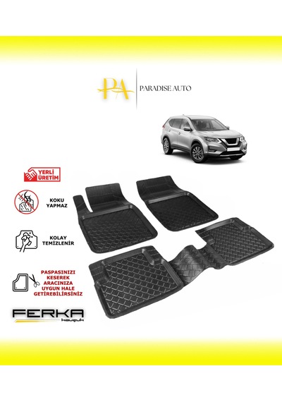 Nissan X-trail 3 2014-2021 Uyarlanabilir Havuzlu Paspas