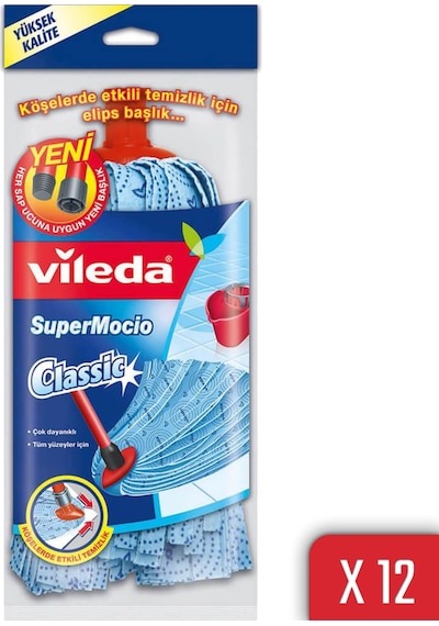 Vld0000000126 Vileda 12 Paket Supermocio Klasik Yedek Paspas Vileda