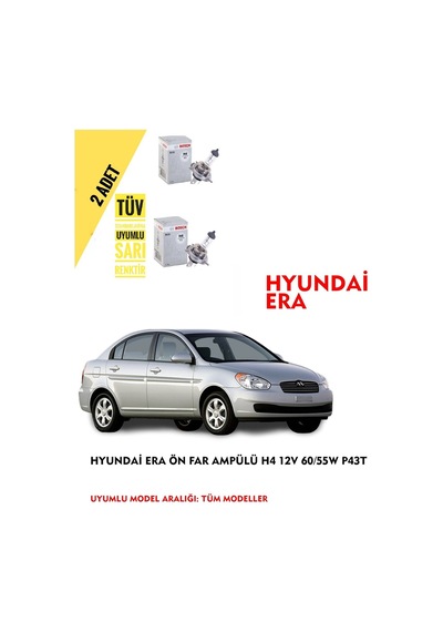Hyundai Era Ön Far Ampül Takımı 2 Adet Sağ Sol