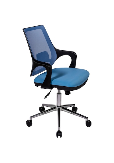 Ofisbazaar Buya Fileli Çalışma Koltuğu Ergonomik Şef Ve Toplantı Koltuğu Açık Mavi Mavi