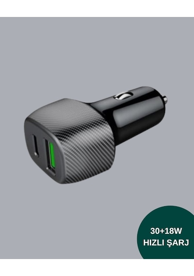 3a Güç Kapasiteli Usb & Type-c Çakmaklık Şarj Adaptörü 1