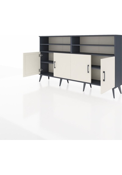 Arges Konsol 6 Raflı 4 Kapaklı 176x30x99 Antrasit-aytaşı/antrasit Antrasit-aytaşı/antrasit Arges Konsol 6 Raflı 4 Kapaklı 176x30x99 Antrasit-aytaşı/antrasit Antrasit-aytaşı/antrasit