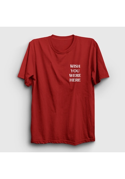 Presmono Unisex Wish Astroworld Travis Scott T-shirt Kırmızı