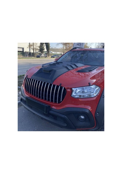 2017 Ve Üzeri Mercedes X Class Kaput Scoop Kabartma Kaplama Koruma Mat Si Yah