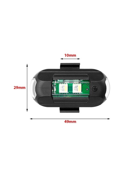 Rgb Manyetik 7 Renk Drone Bisiklet Motorsiklet Şarjlı Mini Led Lamba Diğer