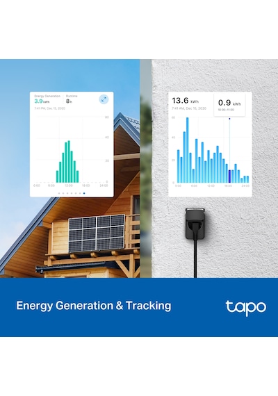Tp-link Tapo P410m Matter Sertifikalı Akıllı Dış Mekan Wi-fi Priz Enerji Izleme Ve Güneş Paneli Takibi Ip54 Su Geçirmez 0