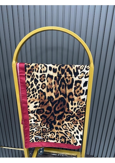 Bonjela Soft Pamuklu Şal Leopar Desen Lbs1010-33736 Çok Renkli