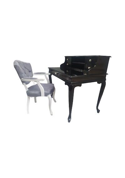 Bengimobilya Çalışma Masa-Berjer Sandalye Kelebek Model Siyah Lake Boya Keten (498396447) Siyah Bengimobilya Çalışma Masa-Berjer Sandalye Kelebek Model Siyah Lake Boya Keten (498396447) Siyah