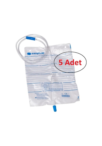 Musluklu Steril Idrar Torbası 2000 Ml 5'li Paket