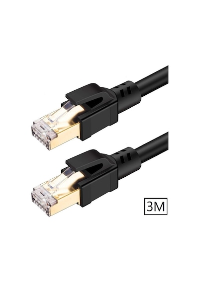 5215 Cat8 3M 40Gbps S/ftp 2000MHz Yüksek Hızlı İnternet Kablosu