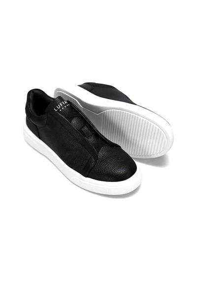 Lufian Dante Siyah Sneaker Erkek Deri Ayakkabı