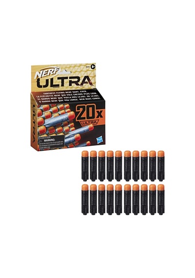 Nerf Ultra One 20'li Dart Dolum Paketi - Sadece Ultra Serisi İle Uyumlu Orijinal Yedek Mermi - En Uzak Mesafe Dartı
