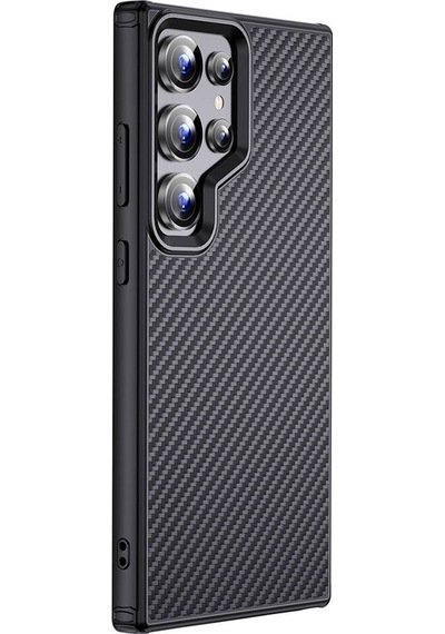 Galaxy Uyumlu S24 Ultra Kılıf Aramid Karbon Fiber Magsafe Özellikli Wlons Radison Kapak