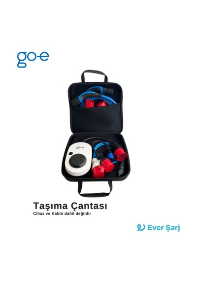 Go-E Charger Şarj Cihazı Ve Kablosu İçin Taşıma Çantası Siyah