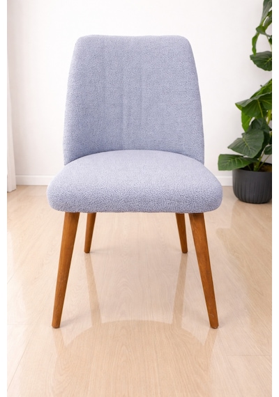 Mutfak Sandalye Kılıfı-büyük Oval Likral Kum Desen Yıkanabilir Lastikli Sandalye Örtüsü Chair Cover Gri