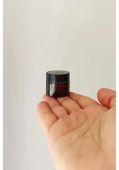 10 Ml Hacimli Mini Amber Cam Kavanoz, Sızdırmaz Kapağa Sahip Açık Kahverengi