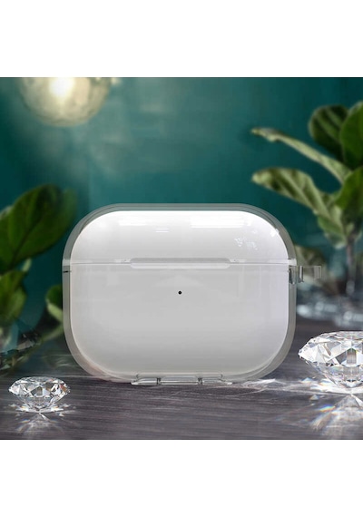 Kilifone - Apple Uyumlu AirPods Pro 2 - Kılıf Şeffaf Darbelere Karşı Dayanıklı Koruyucu Silikon Kılıf Airbag 14 - Şeffaf